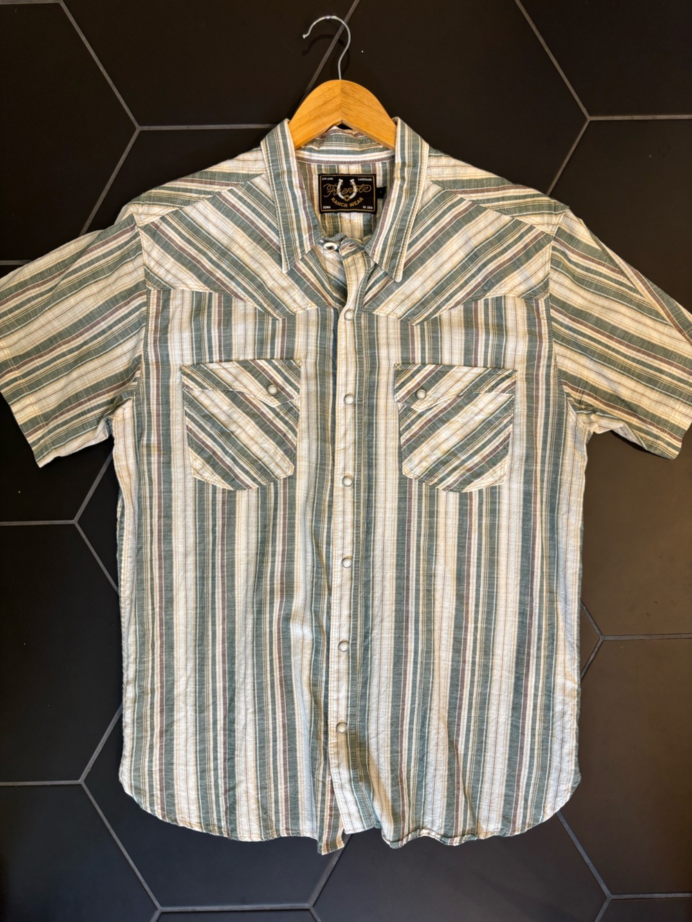 Men's Freenote Cloth Western Short-Sleeve Pearl Snap Shirt